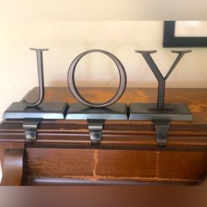 Pottery Barn JOY Stocking Holder